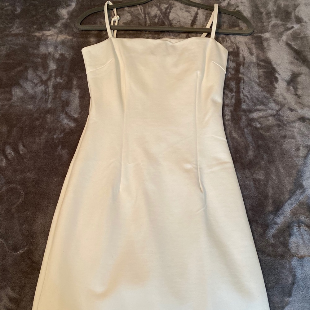 Tight White mini dress